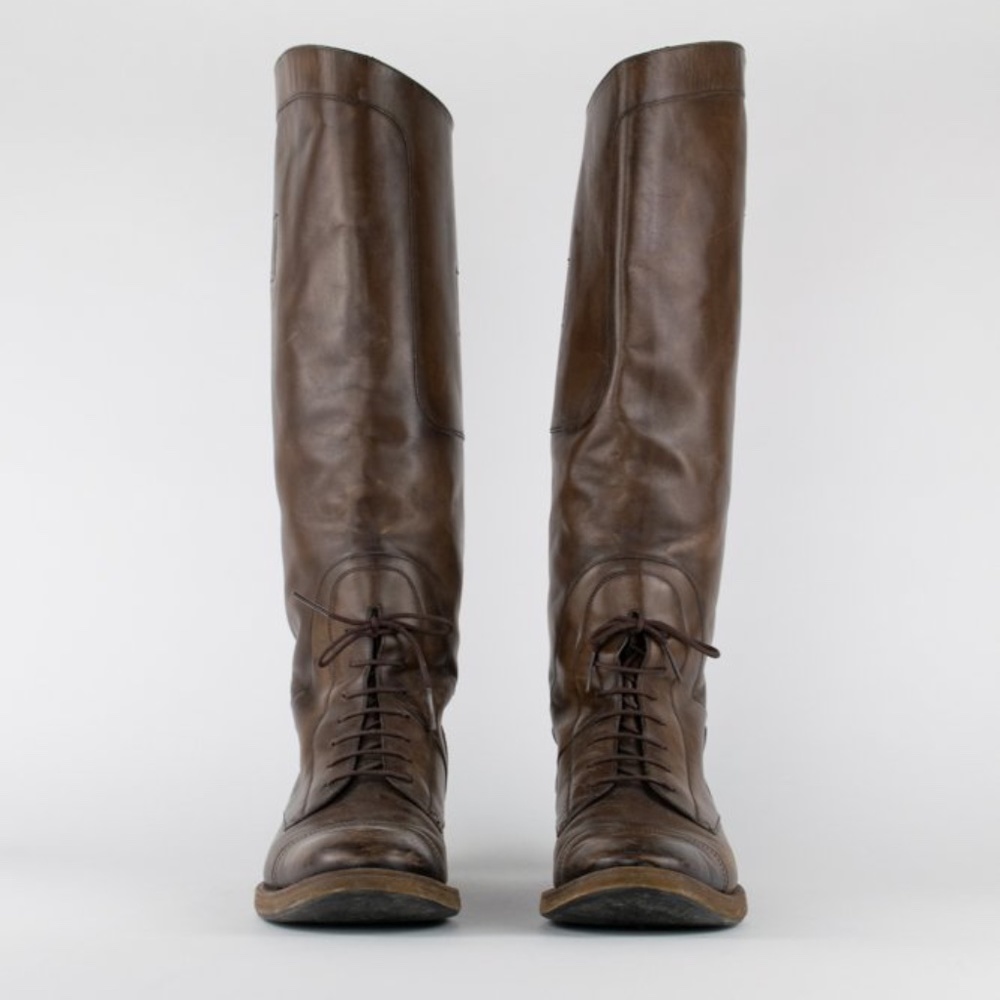 *SOLD* Gucci 'Boulanger' Equestrian Lace-Up Knee Boots - Picture 2 of 11